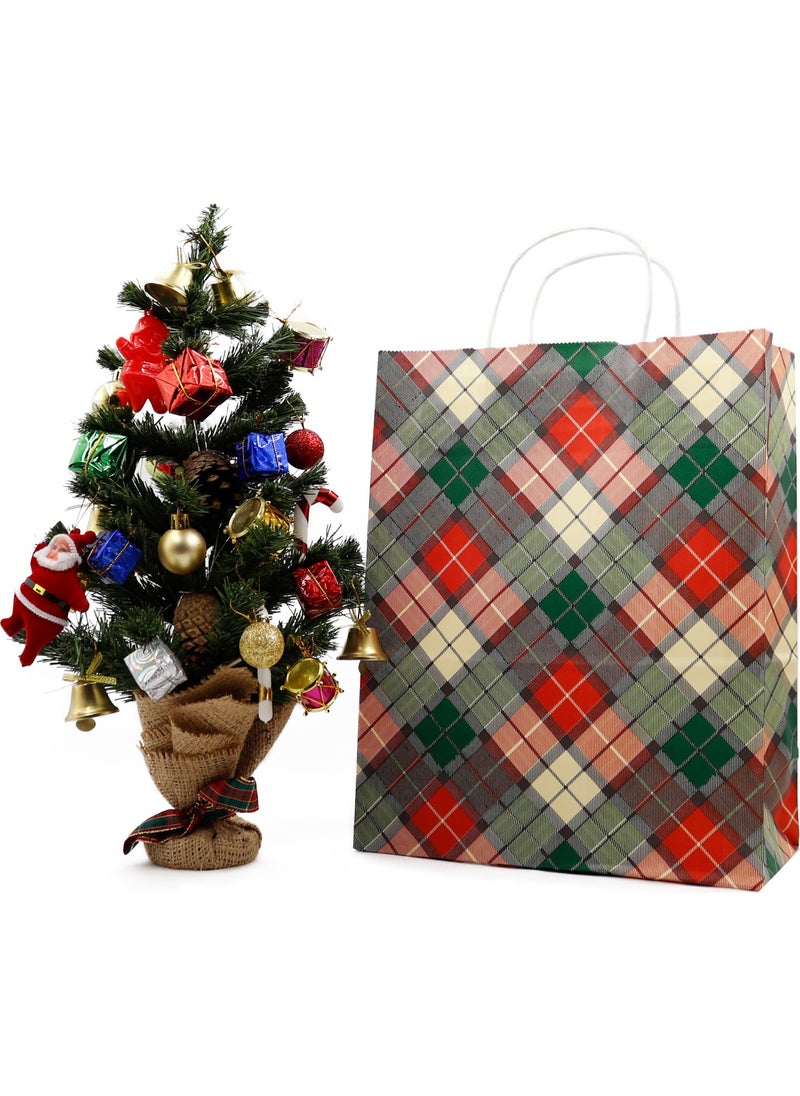 Repro Design New Year Themed Colorful Twist Handle Paper Bag 25 x 31 x 12 cm - 2 New Year Gift Packages  - Image 1