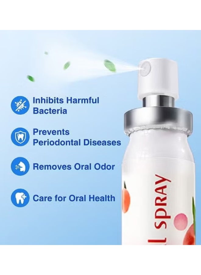 BOAE Multi Effeet Fresh Oral Spray 20ml, Bad Breath Treatment for Adults, White Peach Flavor Mouth Freshener, Effective Puriping Oral Air, Breath Freshener Spray, Oral Care Spray, Mouth Healthy Care - Image 4