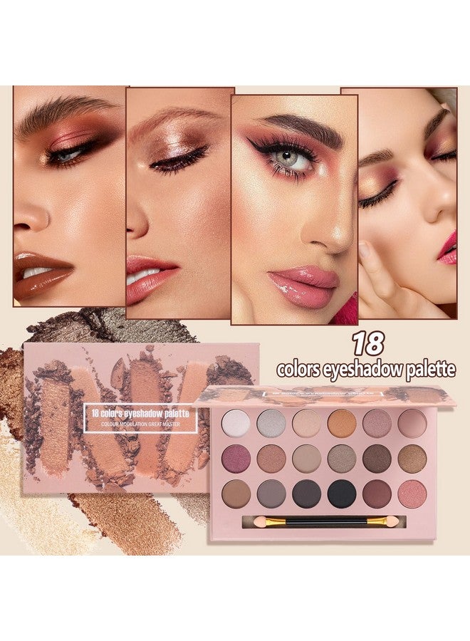 venshun All In One Makeup Kit For Women Full Kit Makeup Gift Set For Women & Girls Makeup Essential Bundle Include Foundation 18Color Eyeshadow Palette Lipstick Eyebrow Pencil Cosmetic Brush Set - Image 3