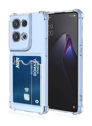 Clear Wallet Phone Case for Oppo Reno 8 Pro 5G Upgrade Card Slot Case Slim Fit Protective Soft TPU Shockproof Cover with Cute Card Holder - Transparent - pzsku/Z28379E577D0FBE409AC0Z/45/_/1694278363/3b5e75cf-ec88-417b-b765-ac79ffbb2e5b