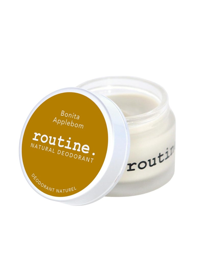 routine Routine Natural Deodorant Bonita Applebom Deo Jar | 2 Fluid Oz. Natural Deodorant | Aluminum Free Natural Deodorant For Women & Men (Cream Jar Formula) 