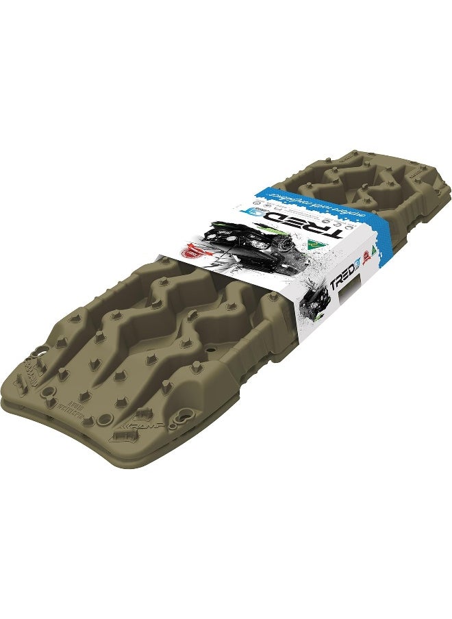 TRED - ARB TRED GT Recovery Board Set - Military Green - Off-Road Vehicle Recovery Tracks - Maximum 4,500 KG Load - Sand, Mud & Snow Traction Mats - Made in Australia - TREDGTMG - Image 1