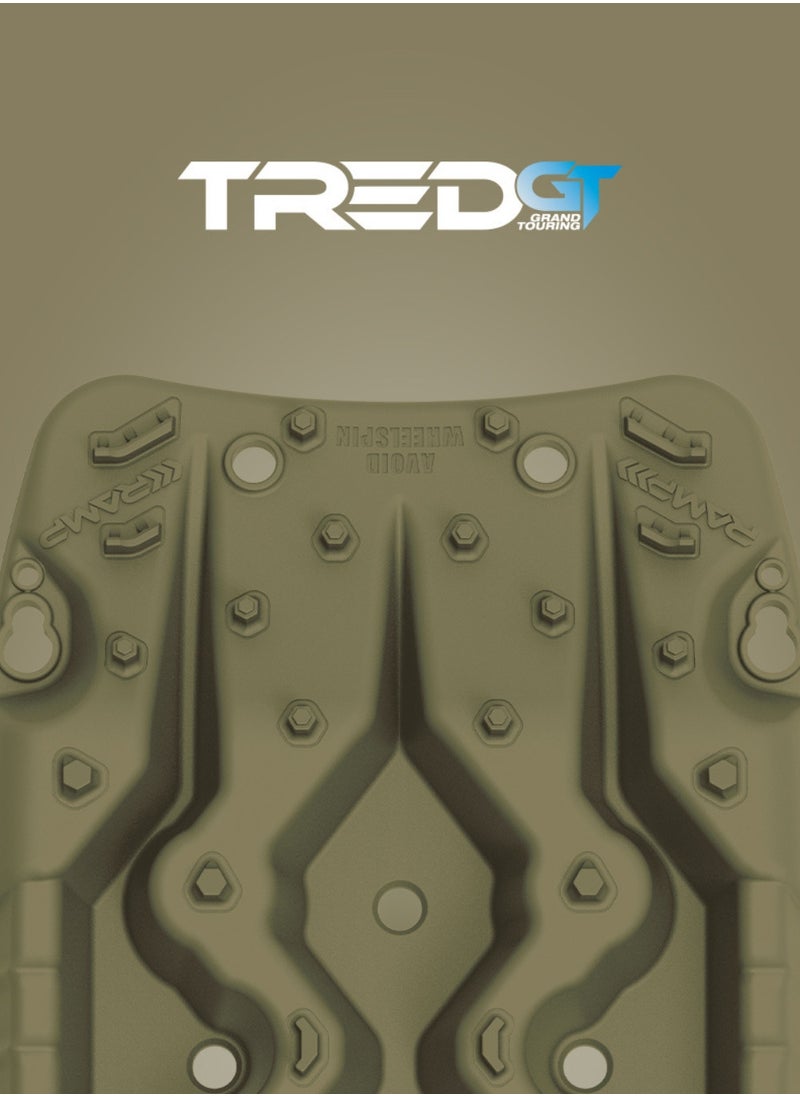 TRED - ARB TRED GT Recovery Board Set - Military Green - Off-Road Vehicle Recovery Tracks - Maximum 4,500 KG Load - Sand, Mud & Snow Traction Mats - Made in Australia - TREDGTMG - Image 1