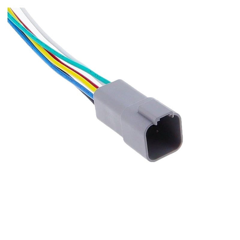 DT06 2S DT04 2P موصل كهربائي مقاوم للماء 6 دبوس ذكر مع حزام أسلاك 15 سم - Image 2