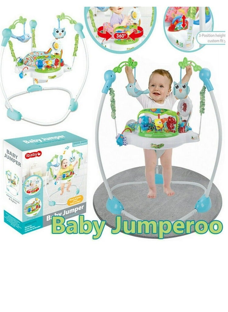 ibaby iBaby Jumperoo with 360° Rotating Seat & Adjustable Height – Interactive Musical Activity Center for Infants & Toddlers - Image 1