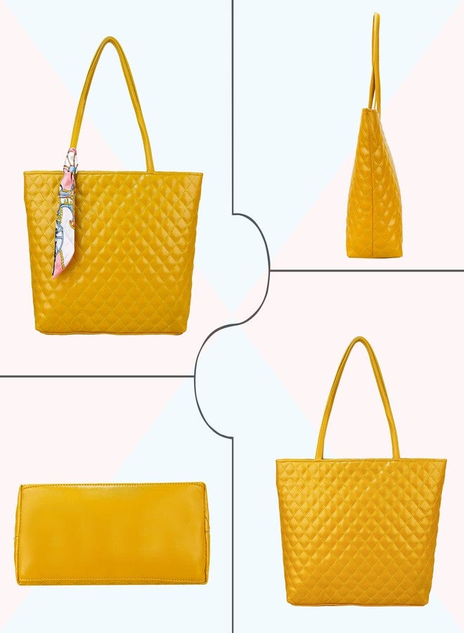 ALIZA GORGEOUS CLASSIC READY TO GO bag for Girls and Women QUALITY MATERIAL BARFI LOOK (YELLOW) - Image 5