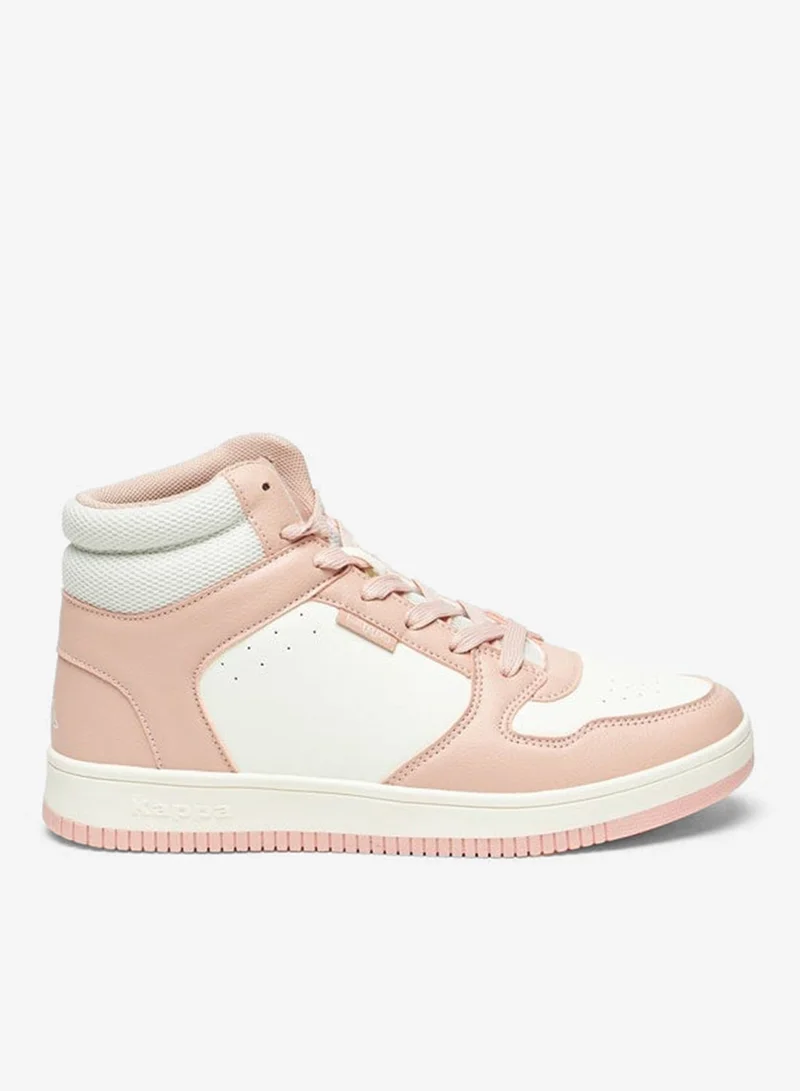 Kappa Women's Colourblock High-Top Sneakers with Lace-Up Closure