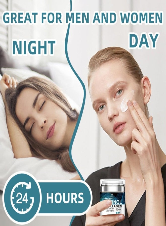 SORYA Skin Care Retinol Facial Moisturizer Hydrating with Hyaluronic Acid, Skincare Face Cream to Reduce Wrinkles Powerful Day and Night Anti-Aging Cream - Image 5