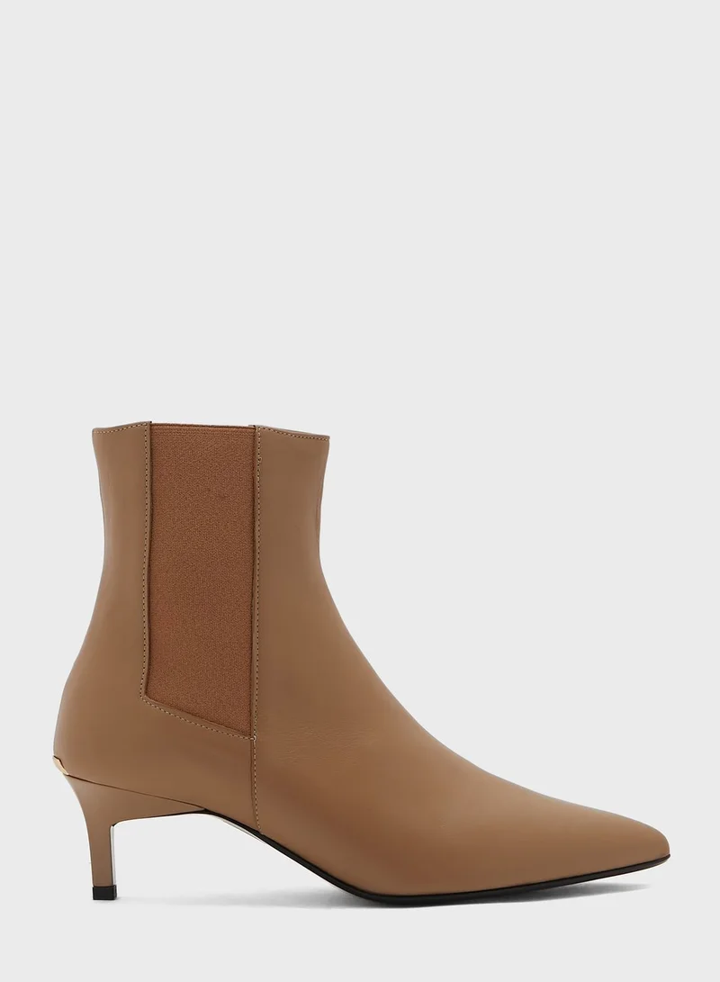 CALVIN KLEIN Chelsea Kitten Heel Boots