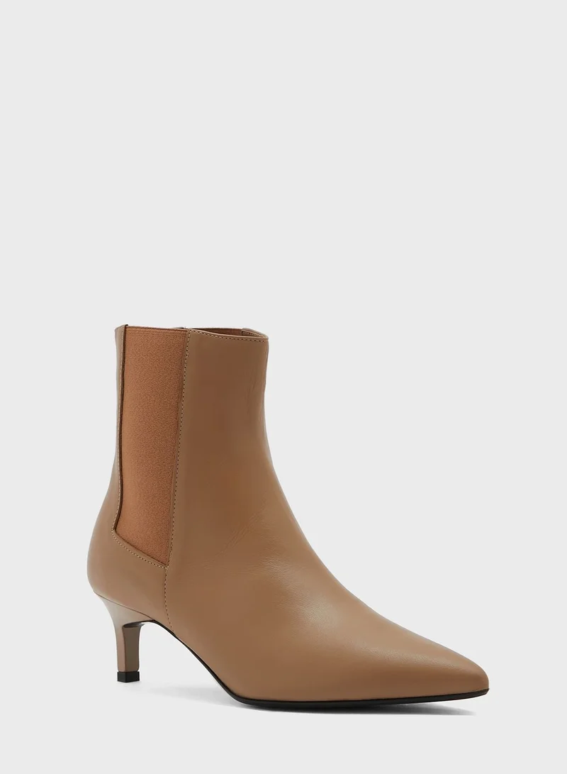 CALVIN KLEIN Chelsea Kitten Heel Boots