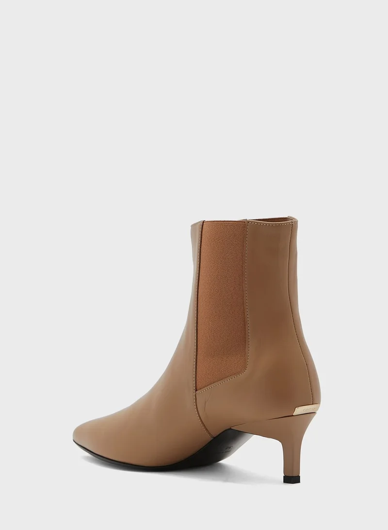 CALVIN KLEIN Chelsea Kitten Heel Boots