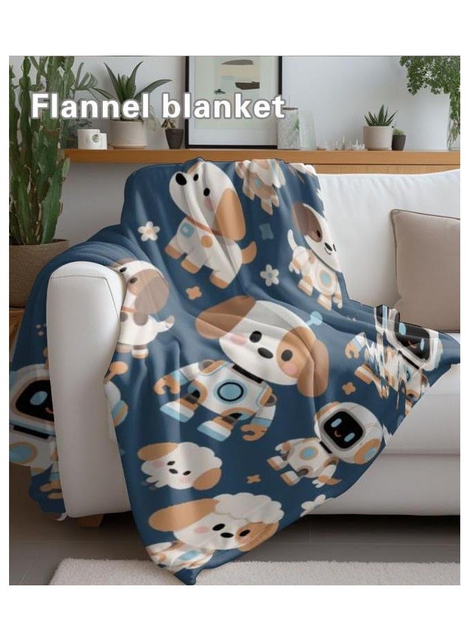 general Children's or student cartoon flannel thin blanket (warm and comfortable, suitable for sleep, games) 100cm*150cm - 973 - Image 1