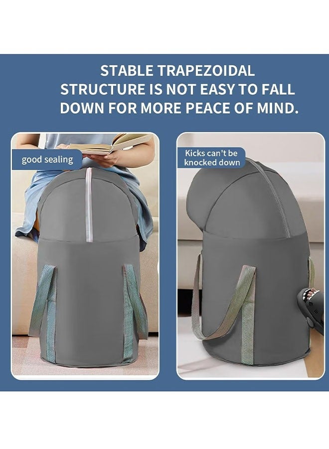 Foot Bath Basin For Soaking Feet - Portable Foot Soak Tub, Collapsible Folding Pedicure Barrel, Pedicure Foot Spa Bucket For Outdoor Washing Camping Travel (gray) - Image 4