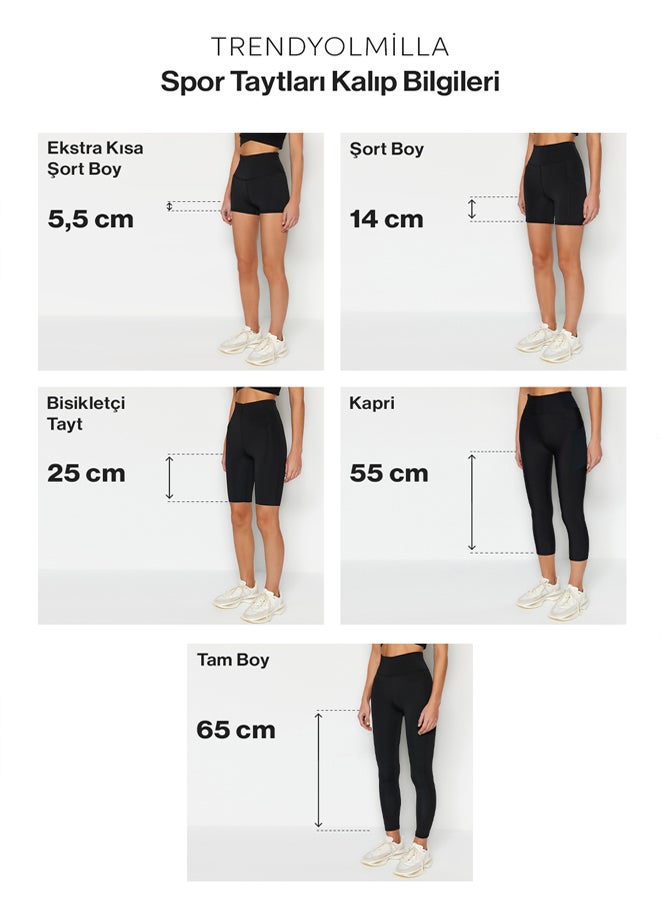 trendyol Sports Leggings - Gray - Plain  - Image 5