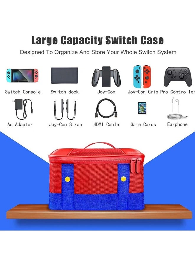 Carrying Case for Nintendo Switch OLED, Cute and Deluxe, Protective Hard Shell Carry Bag for Nintendo Switch OLED Console & Accessories - Image 2