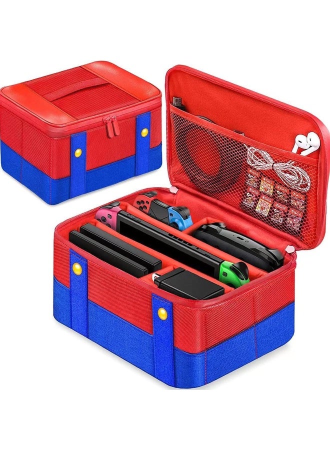 Carrying Case for Nintendo Switch OLED, Cute and Deluxe, Protective Hard Shell Carry Bag for Nintendo Switch OLED Console & Accessories - Image 1