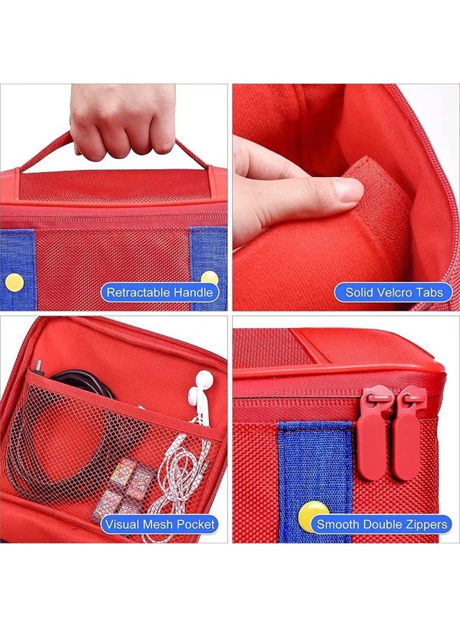 Carrying Case for Nintendo Switch OLED, Cute and Deluxe, Protective Hard Shell Carry Bag for Nintendo Switch OLED Console & Accessories - Image 5