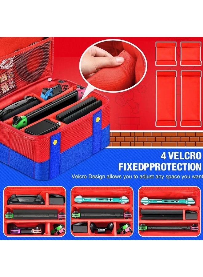 Carrying Case for Nintendo Switch OLED, Cute and Deluxe, Protective Hard Shell Carry Bag for Nintendo Switch OLED Console & Accessories - Image 4