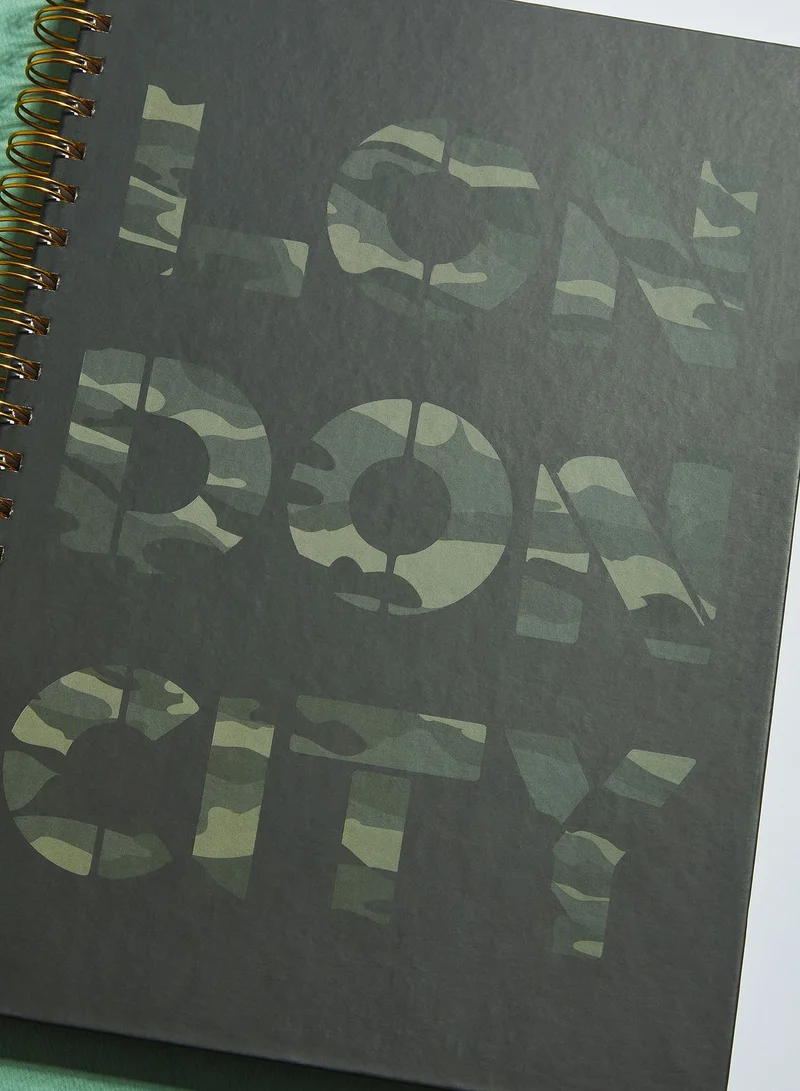 Seventy Five A4 Camo London City Notebook