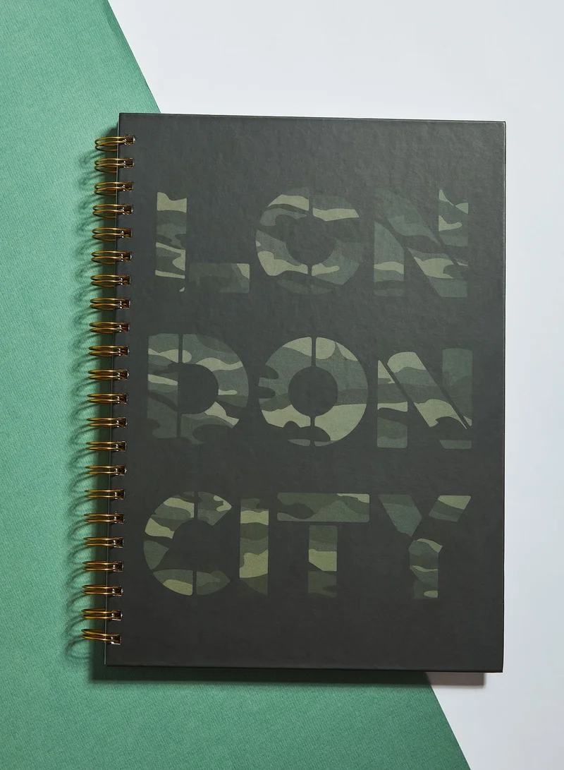Seventy Five A4 Camo London City Notebook