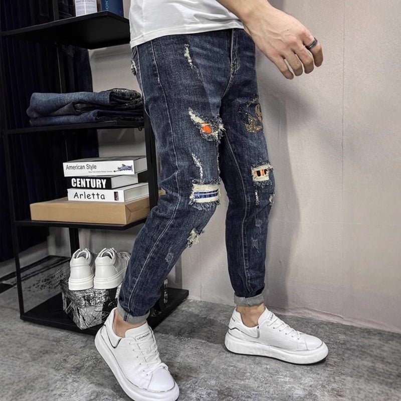 Unisex Casual Daily Denim Jeans - Image 4