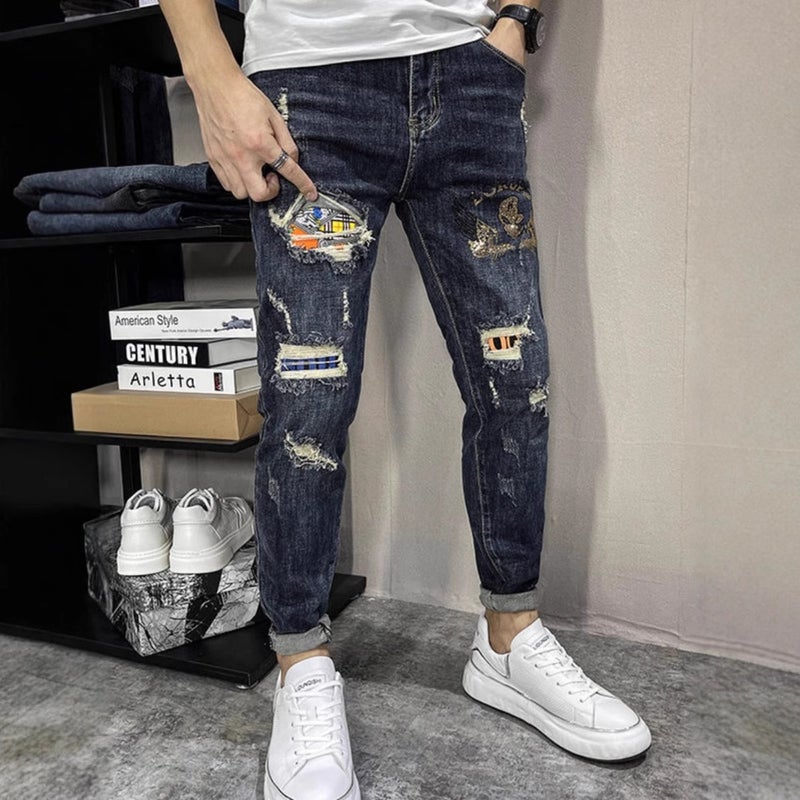 Unisex Casual Daily Denim Jeans - Image 1