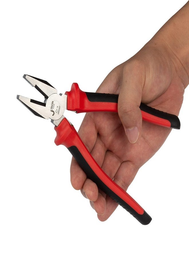 Jetech 7.5-Inch Heavy-Duty Combination Pliers - Precision Hardened Cutting Edge, Comfort Grip Ergonomic Handle for DIY & Professional Use - Image 5