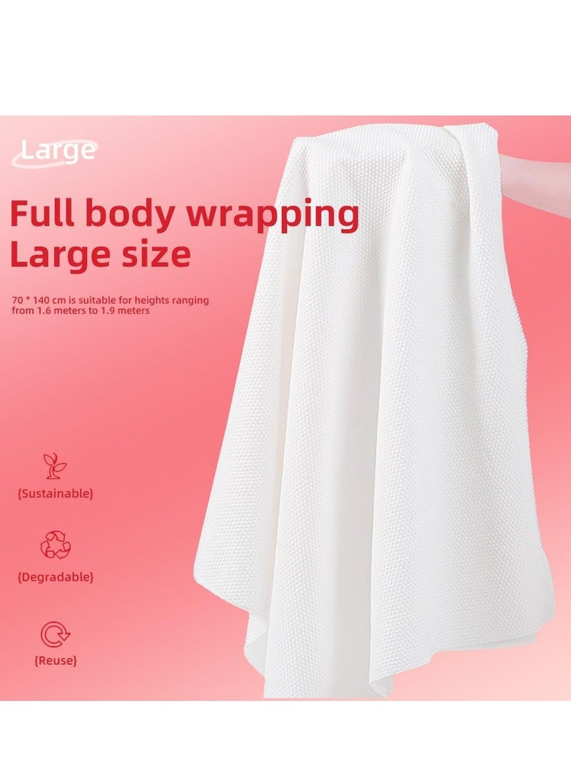 Excefore Disposable Cotton Bath Towels, 5 Pcs Large Compressed Towel 55 x 27.5 inch, Portable Light and Reusable for Hiking, Camping, Beach, Swimming and Traveling - Image 4