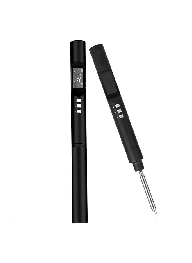 PTS200 Max 100W 0.96inch OLED Display Intelligent Soldering Iron ESP32 Open Source Soldering Pen Type-C Interface Support PD2.0/3.0 Charging Protocol with Auto Sleep Function