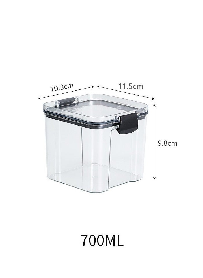 ZIMNEST - Set of 4 pieces 700ML Airtight Food Storage with Lid, Double Sealed Thick storage Jar, Leak Proof, Easy to Clean, BPA Free, Kitchen and Other Storage - Image 1
