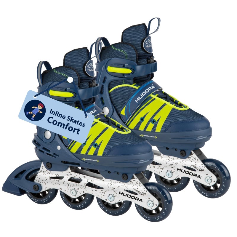 Hudora HUDORA Inline Skates Comfort - skates for children & teenagers in various sizes - adjustable in width & length up to 6 sizes - Breathable leisure roller skates - Image 1