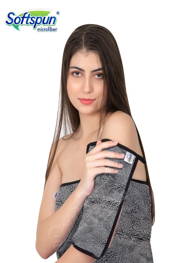 SOFTSPUN Microfiber Baby Hand & Face Wipes 20x30 Cms, 4 Piece Towel Set, 380 GSM (Grey) Super Soft & Silky for Hand, Face and Body - Hypoallergenic Sensitive Skin Wipes & Washcloths. - Image 4