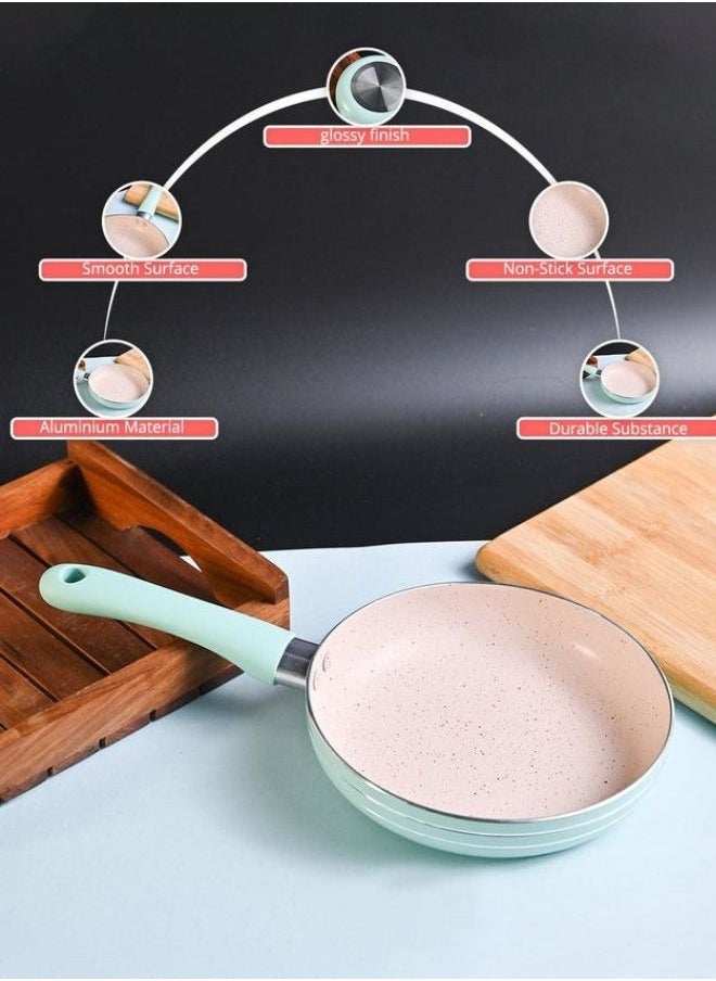 Generic Granite Small Frying Pan, Non-Stick Cooking Pan for Cooking Steaks, Fried Eggs, Beef, Pancakes - 14cm  - Image 3