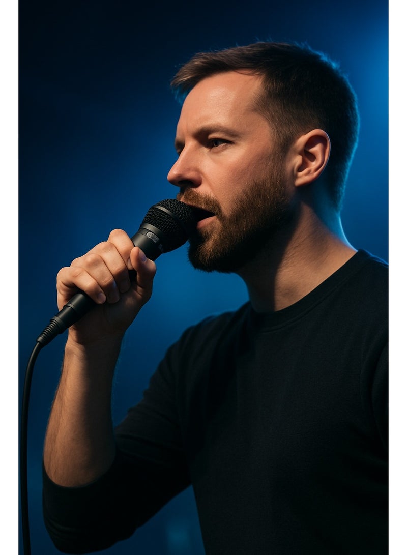 Shure SM58 Dynamic Vocal Unidirectional Wired Microphone - Clear, Warm Sound - Ideal for Singers and Live Performances - Professional Recording - Professional Design - High Quality - Black  - Image 4