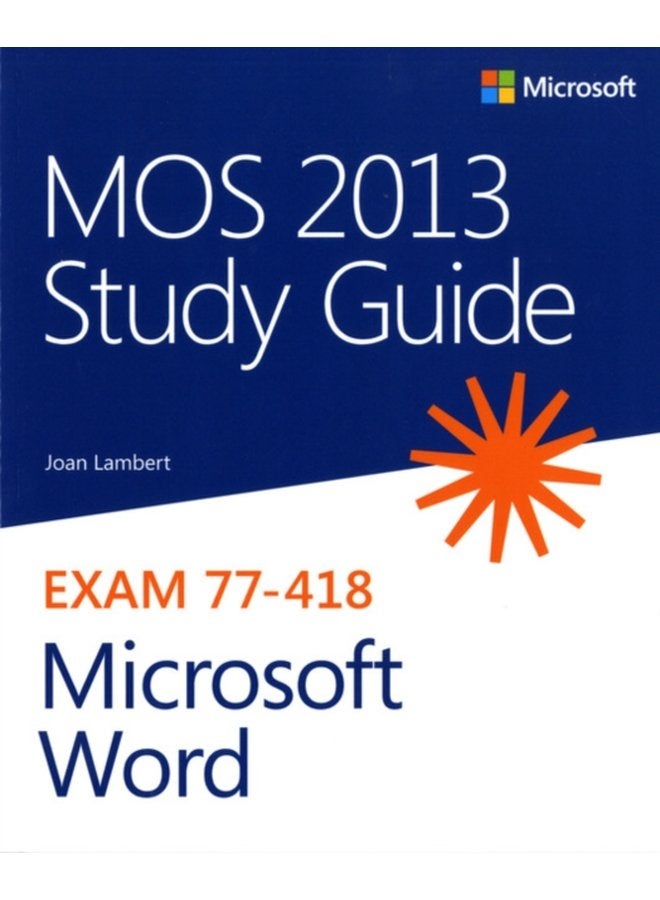 MOS 2013 Study Guide for Microsoft Word - Paperback