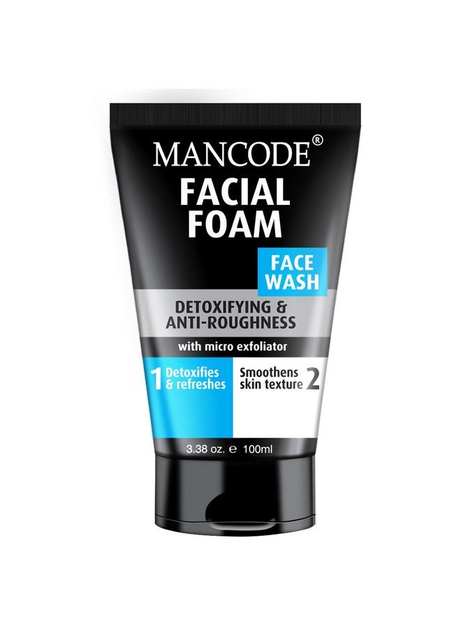 MAN CODE Mancode Detoxifying Face Wash For Men Clear Skin Oil Control Acne Defense Dark Spot Reduction Pollution Protection Pack Of 1 Men'S Skincare 100Ml  - Image 1