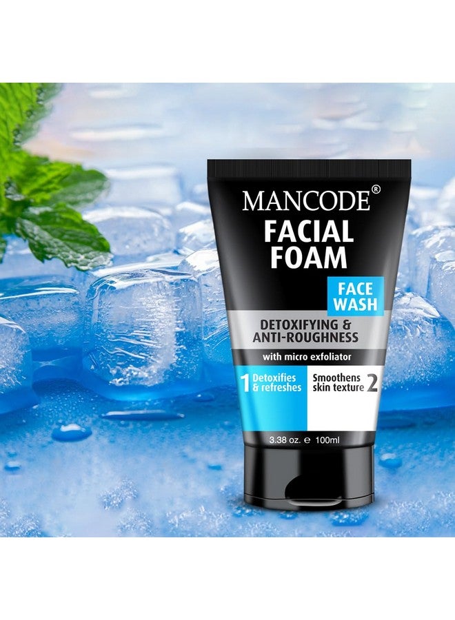 MAN CODE Mancode Detoxifying Face Wash For Men Clear Skin Oil Control Acne Defense Dark Spot Reduction Pollution Protection Pack Of 1 Men'S Skincare 100Ml  - Image 3