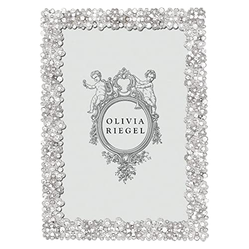 Olivia Riegel Evie Silver Austrian Crystal 4x6 Frame by Olivia Riegel - 4x6 - Image 1