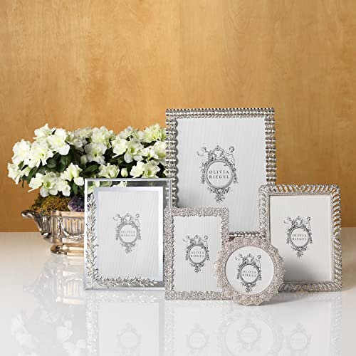 Olivia Riegel Evie Silver Austrian Crystal 4x6 Frame by Olivia Riegel - 4x6 - Image 2