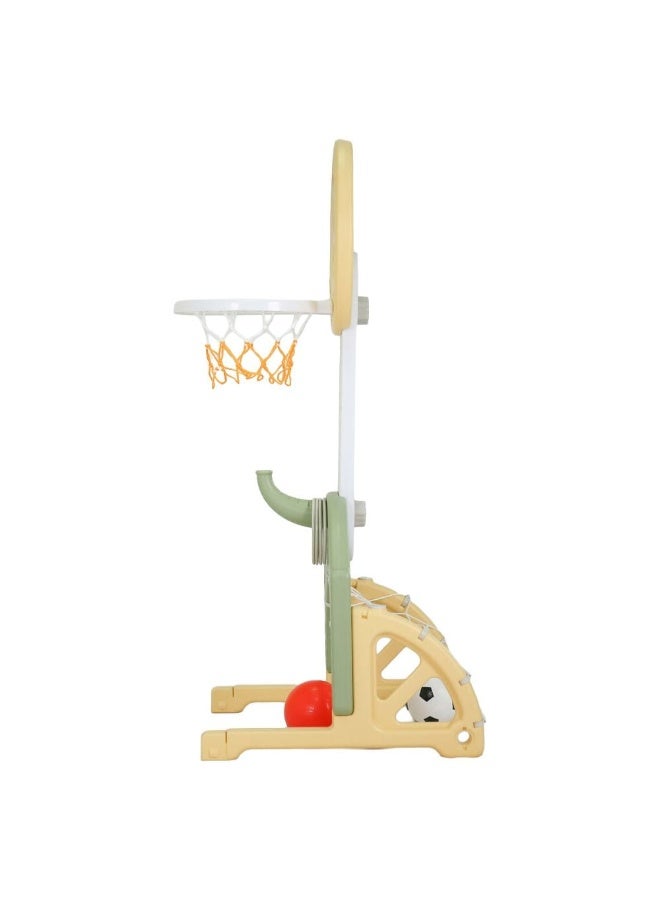 DANUBE HOME 3-in-1 Kids Sports Play Set – Basketball Hoop, Football Goal & Rings Combo in One, Indoor Outdoor Sport Activity for Children - Image 2