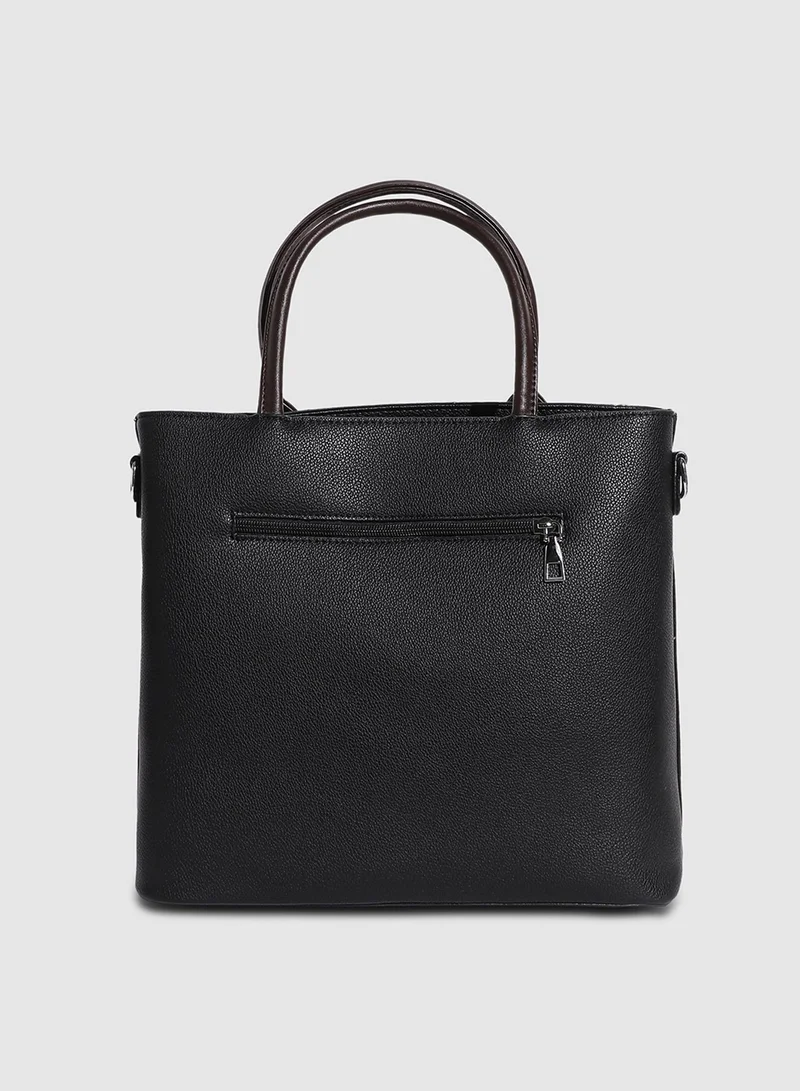 صوص هاوت حقيبة توت أساسية للاستخدام اليومي - أسود