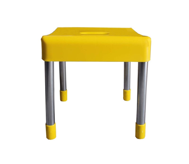 Go Hooked Go Hooked Multipurpose Strong Sandy Stool for Kitchen, Bathroom (Plastic & Steel, Made in India  - Image 2