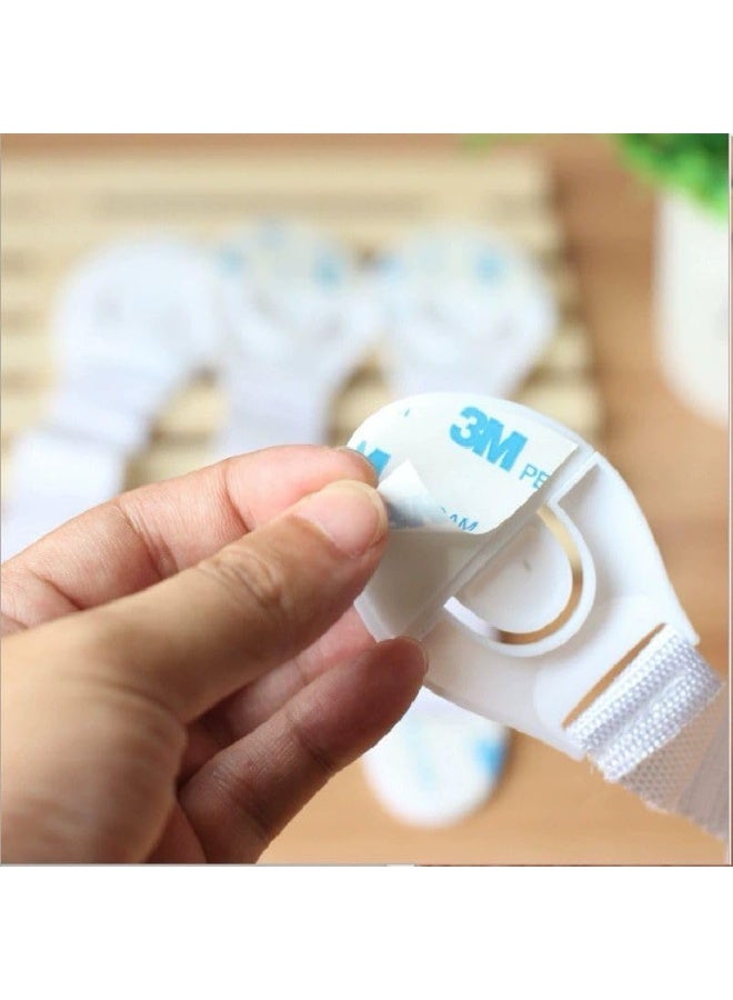 Multifunctional Child Drawer Lock Anti-Pinch Child Safety Lock Child Protection Slot Refrigerator Cabinet Door Lock (2 Pack) - Image 4