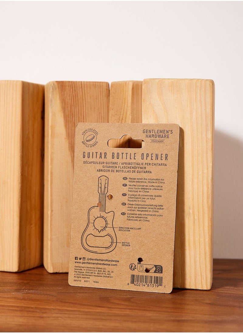 GENTLEMEN'S HARDWARE - Mini Guitar Bottle Opener - Image 1
