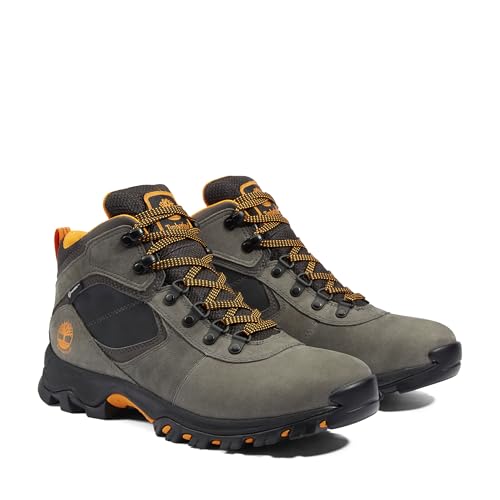 Timberland Men's Mt. Maddsen Anti-Fatigue Hiking Wateproof Leather Hiking Boot, Medium Grey Nubuck, 9 Wide - Image 3