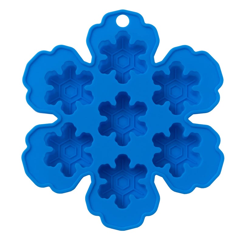 Chef Craft Select Silicone Holiday Ice Cube Tray 7 Cube Blue