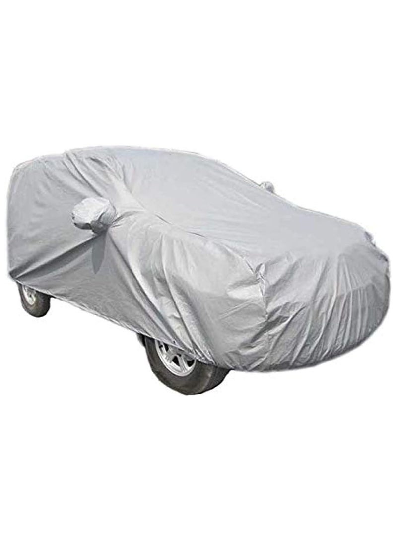 غطاء سيارة رينو ستيب واي، قماش قطني رمادي فاتح، متين وقابل للتهوية، حماية لجميع الفصول