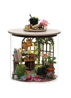 Flever Flever Dollhouse Miniature DIY House Kit Creative Room Dream Bottle Series with Furniture for Romantic Valentine's Gift (Magic Garden)  - Image 1