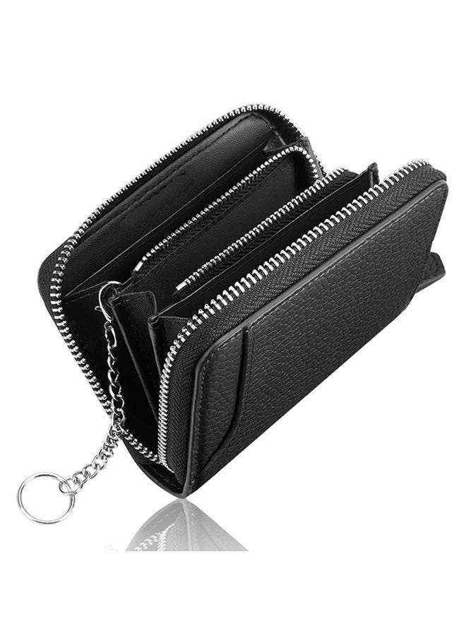 Mark Fairwhale New Lychee Patterned Leather Short Wallet With Top Layer  - Image 1