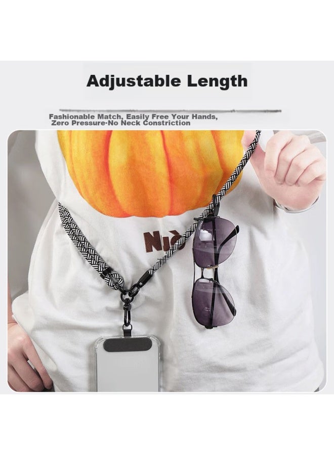 Stiger Phone Lanyard Keychain Crossbody Wearable Outdoor Durable Neck Strap Shoulder Cross Key Chain Strap 1.5 Meters - Image 2